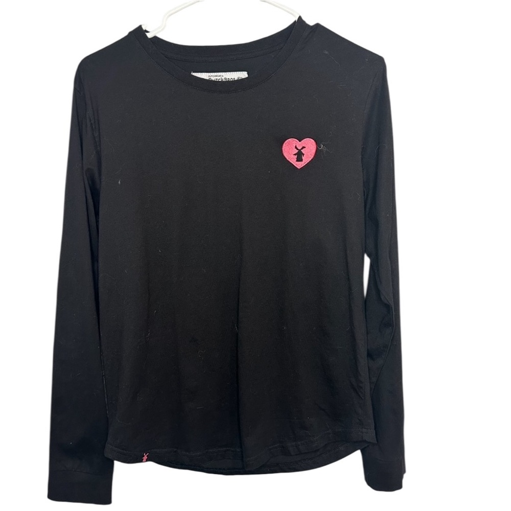 Dutch Bros SMALL+MEDIUM Black + Pink Long Sleeve “Because Of You” RARE DB 1992